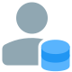 Data storage by a user for the company server icon