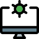 Desktop computer operating system setting and maintenance icon