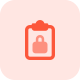 Notes on clipboard is been secured with padlock icon