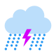 tempestade com chuva forte icon
