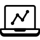 Laptop Analytic icon