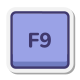 F9 Key icon