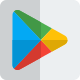 Google play logotype for app store in android marketplace icon