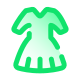 Vestito verde icon