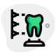 3D design of a tooth for medical purpose icon