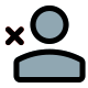 Deleting a user from specific role online icon