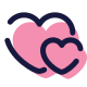 Dos corazones icon