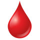 血の滴の絵文字 icon