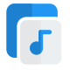 Multiple folders for the music and audio icon