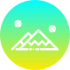external-hills-winter-gradients-amoghdesign icon