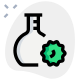 Research on a cronavirus pandemic isolated on a white background icon