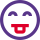 Buck teeth nerd face emoticon with stereotype expression icon