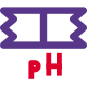 PS testing paper acid and basic chemical analysis icon