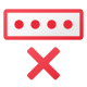 잘못된 PIN 코드 icon