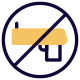 No arms and ammunition are allowed to be used inside laundry service icon