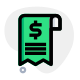 Getting invoice from the shopping mall expenses icon