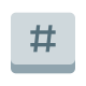 Hashtag-Taste icon