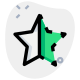 Half star ratings for below the average performance icon