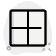 Square blocks grid layout frame template design icon