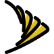 Sprint telecommunications company that provides wireless services and an internet service icon