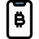 Bitcoin application for smartphone for viewing statics and mining icon