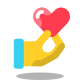 Hand Holding Heart icon