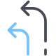 Arrows Turn Left icon