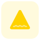 Warning for rough road ahead with several bumps icon