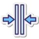 Fusionner verticalement icon