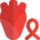 Внешний-рак-крови-с-логотип-лентой-изолированный-на-белом-фоне-кровь-тень-tal-revivo icon