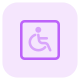 Disability section for the physical challenged way icon