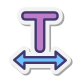 Textbreite icon