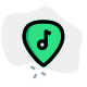 Guitar playback song on a music playlist icon