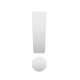 흰색 느낌표 이모티콘 icon