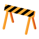 Traffic barrier icon