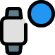 Advance smartwatch with record button control on screen icon