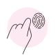 Experimentelle-Fingerabdruck-Hände icon