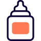 Bottle feeder for infants isolated on a white background icon