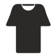 外部长 T 恤形式平面图标 inmotus 设计 icon