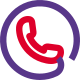 Public phone banner isolated on a white background icon