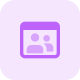 Online live web messenger for chatting and meeting icon