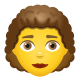 mulher-cabelo cacheado icon