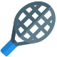 Tennis racket with stronger fins for its kinetic energy icon