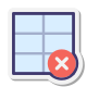 Delete Table icon