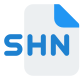 SHN file format used for compressing audio data icon