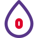 Rare type of blood with o negative icon