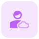 Cloud Computing user profile for job portfolio website icon