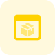 Packers and Movers website with box packing icon