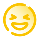 icona della faccia sorridente e strabica icon