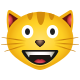 咧嘴笑的猫表情符号 icon